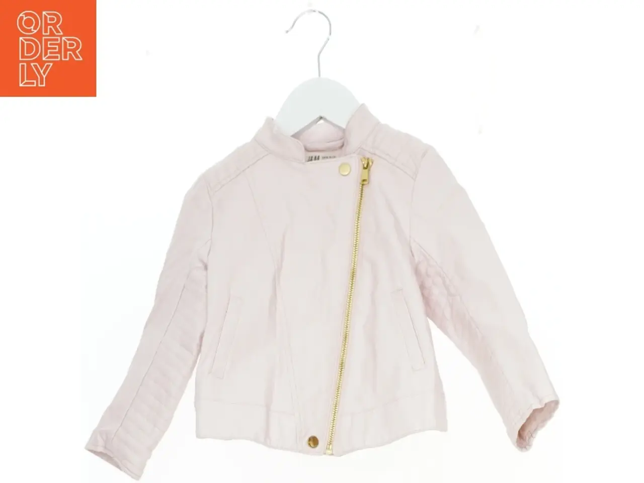 Billede 1 - Ny Lyserød jakke i læder fra H&M (str. 98 cm)