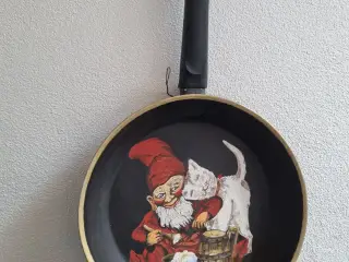 Håndmalet pande med julemotiv.