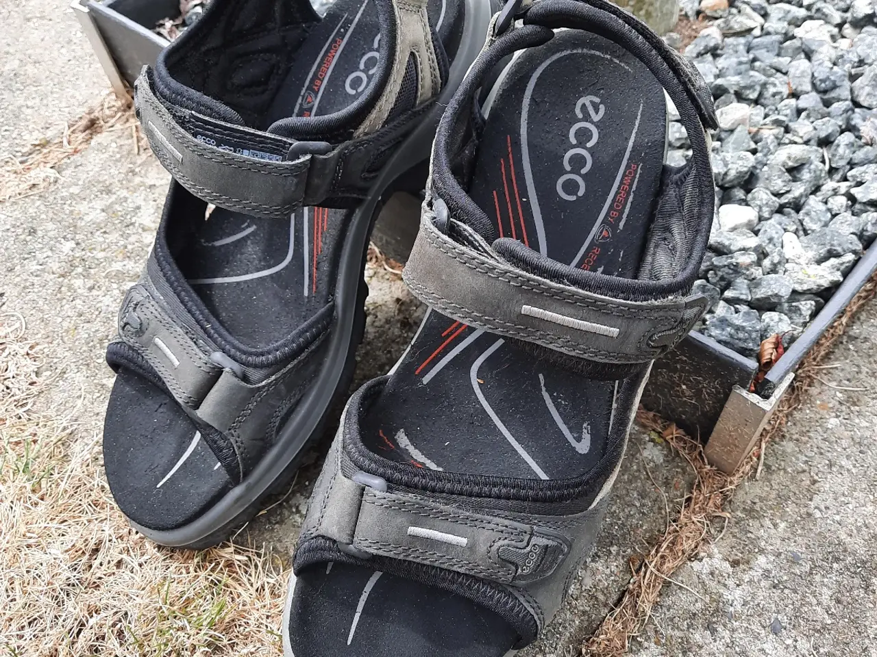 Billede 4 - Ecco sandaler sort/grå