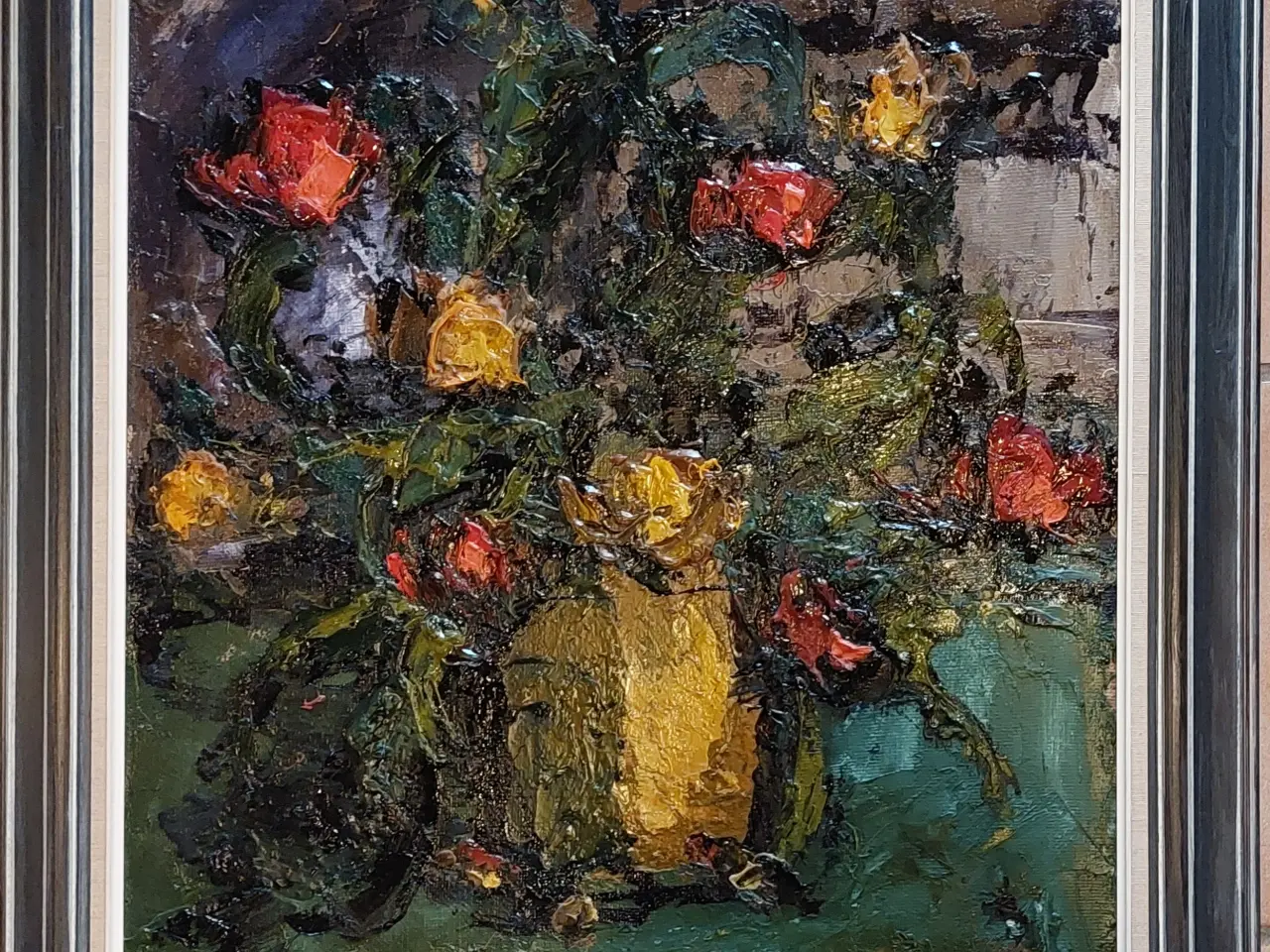 Billede 1 - A. WENØ - ( 1913 - 1972 )- spartelmaleri