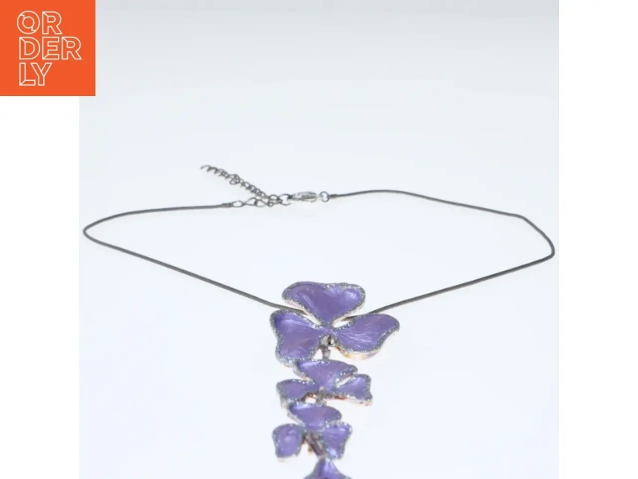 Billede 1 - Blomst halskæde (str. 42 cm)