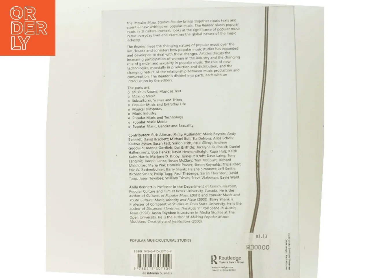 Billede 3 - The popular music studies reader (Bog)