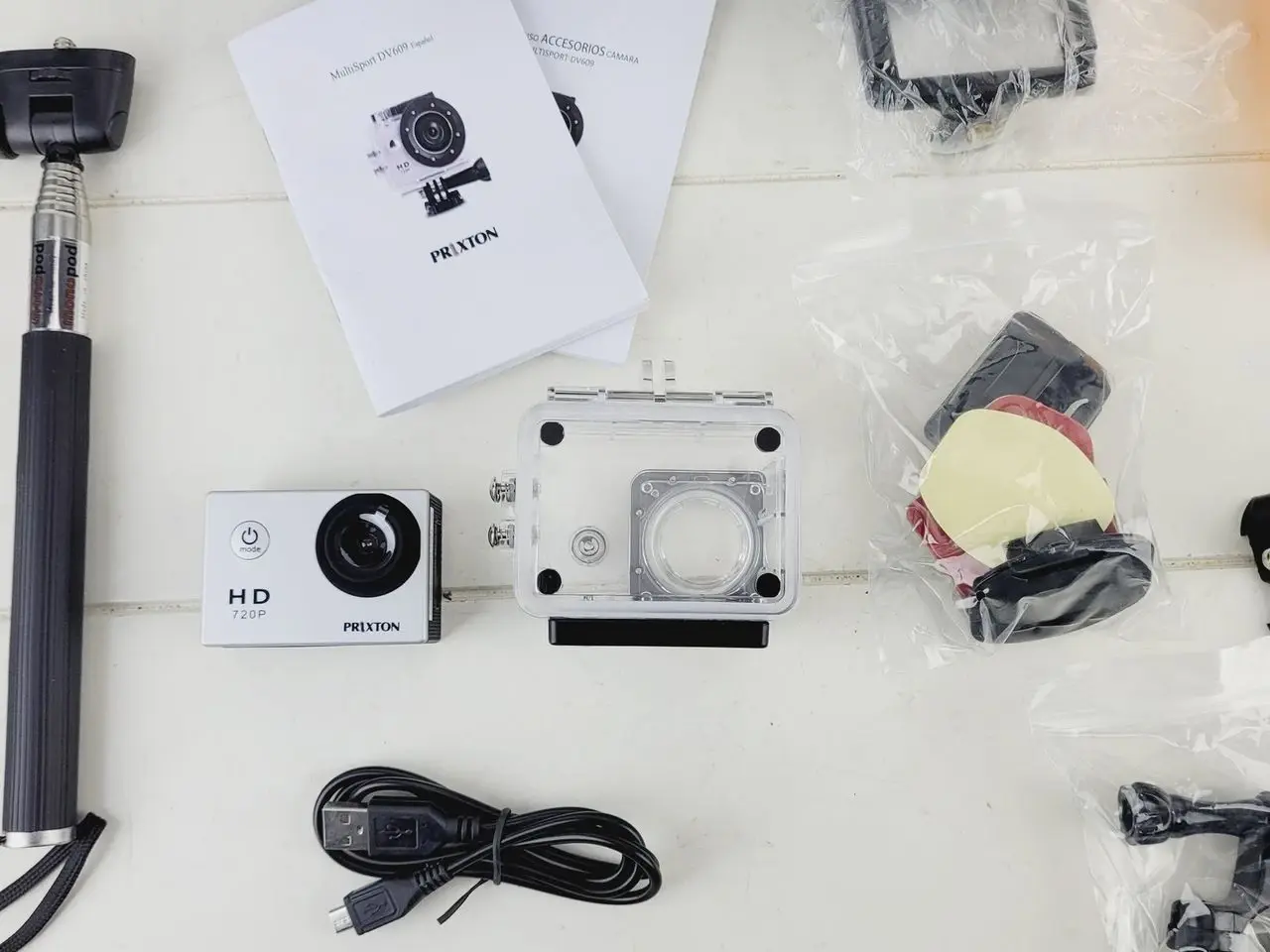 Billede 6 - ⭐️- Prixton DV609 Multisport Videokamera + 13-delt