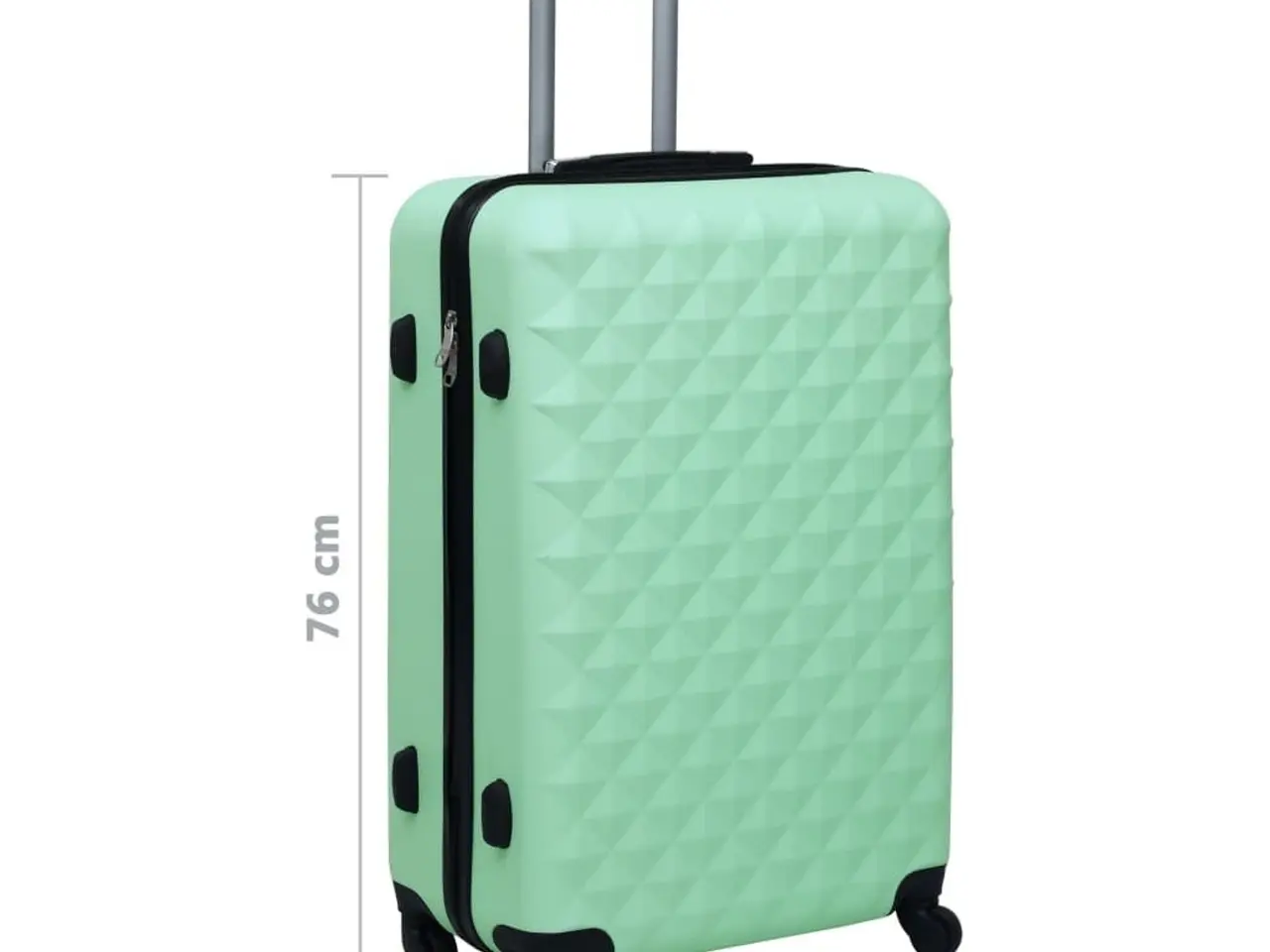 Billede 7 - Hardcase-kuffert i ABS - mintgrøn, 71 cm