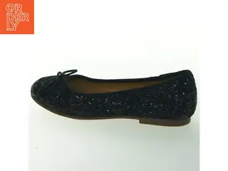 Glitrende sorte ballerina sko fra Petit (str. 32 )