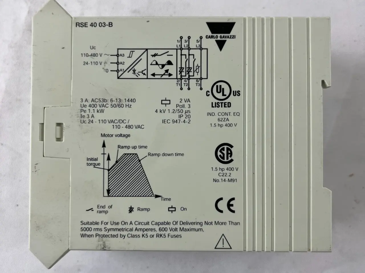 Billede 5 - Carlo Gavazzi RSE4003‑B AC Semiconductor Motor