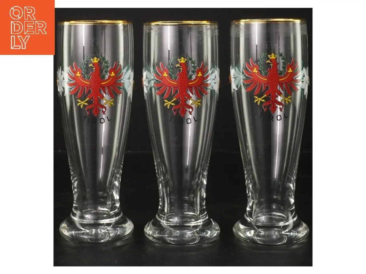 Billede 1 - Dekorative Tirol-glas (str. 3 styk, 18 cm)
