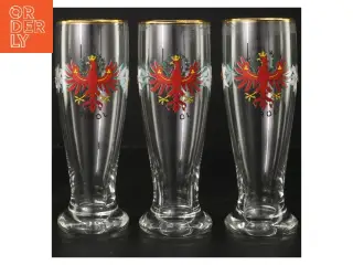 Dekorative Tirol-glas (str. 3 styk, 18 cm)