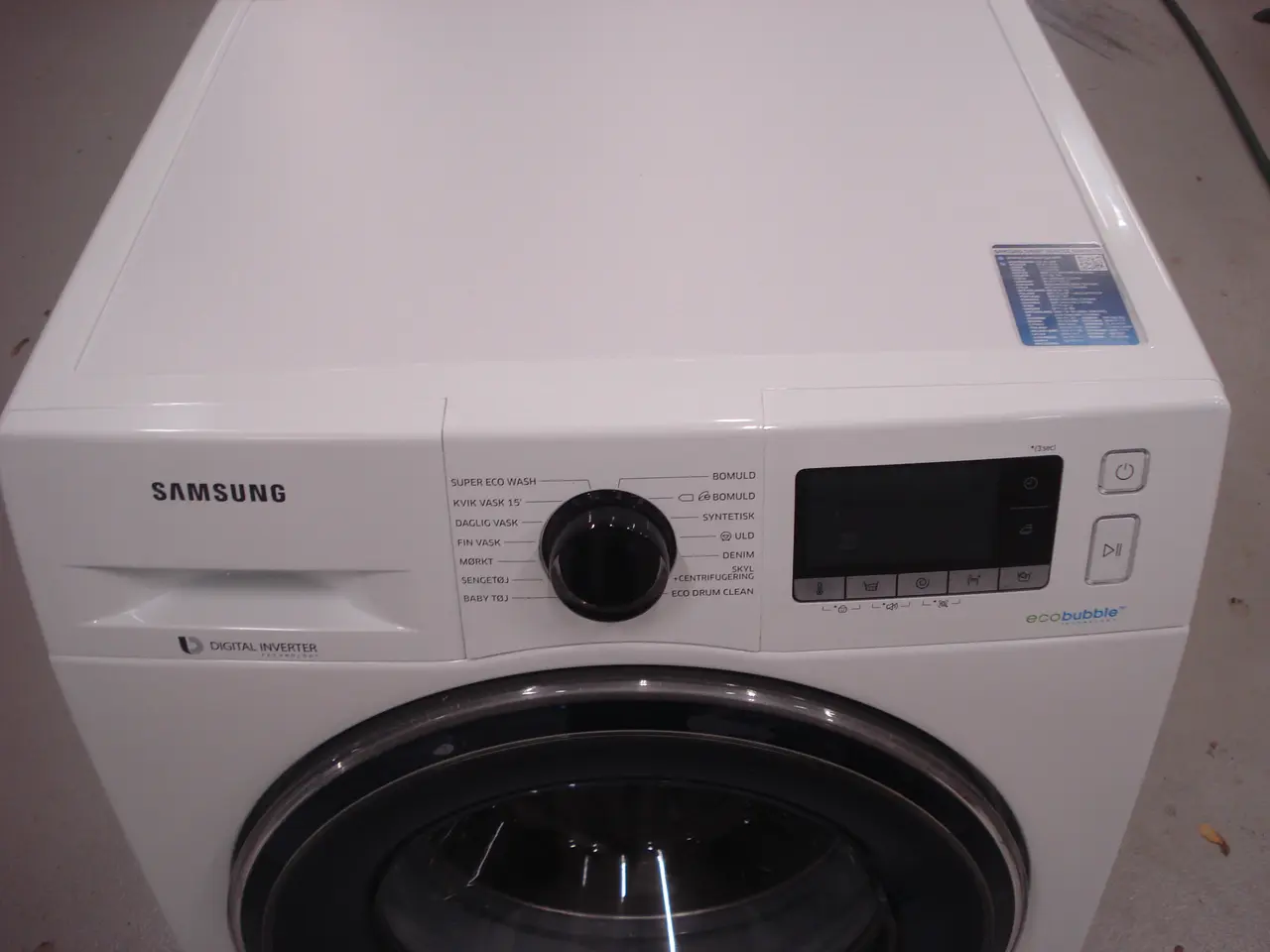 Billede 4 - 9 kg. Samsung vaskemaskine model WW90J5426FW