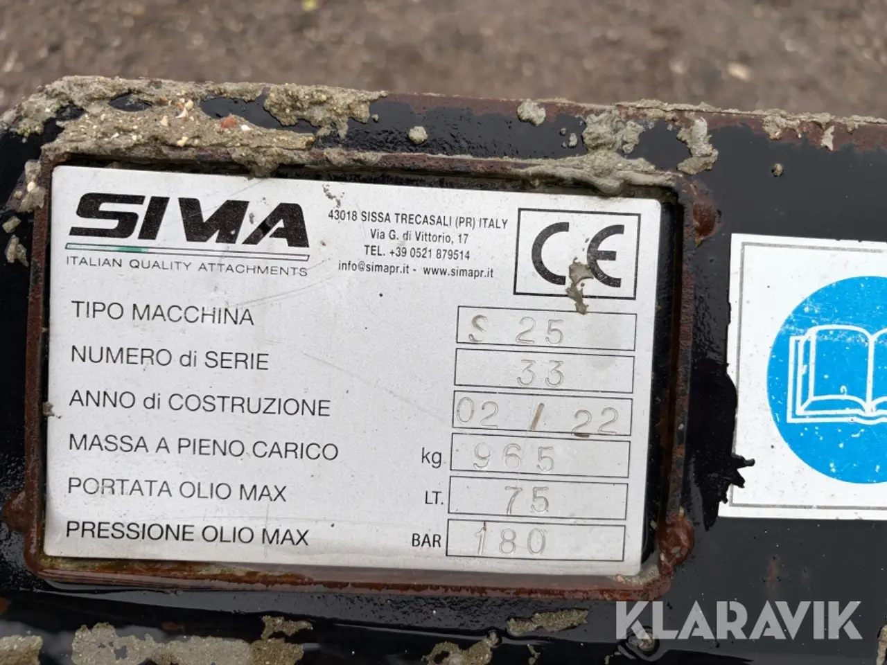 Billede 9 - Betonblanderskovl Sima S25 - hydraulisk