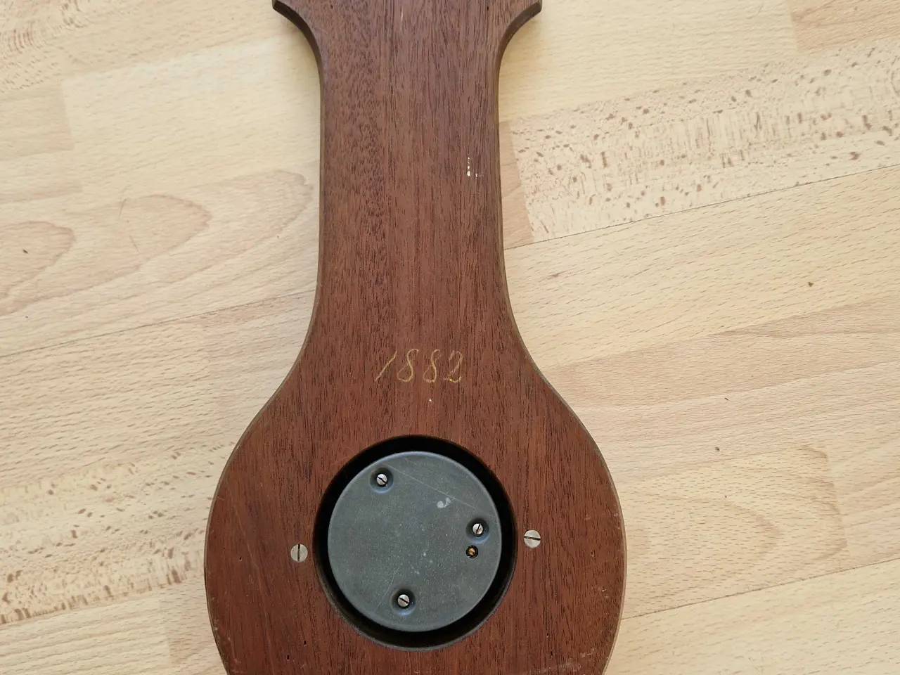 Billede 5 - Antikt barometer og termometer 