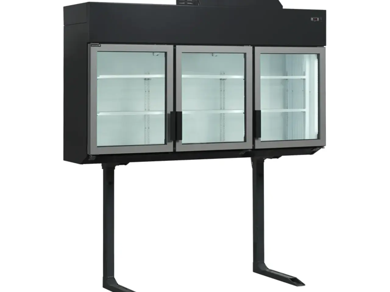 Billede 1 - Tefcold sort 3 døre vægfryser/køler – MTF210B VS