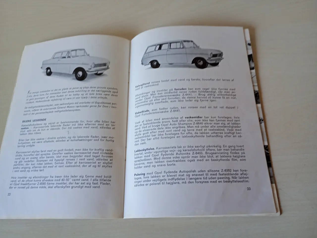 Billede 4 - Instruktionsbog til  Opel Kadett caravan 1000