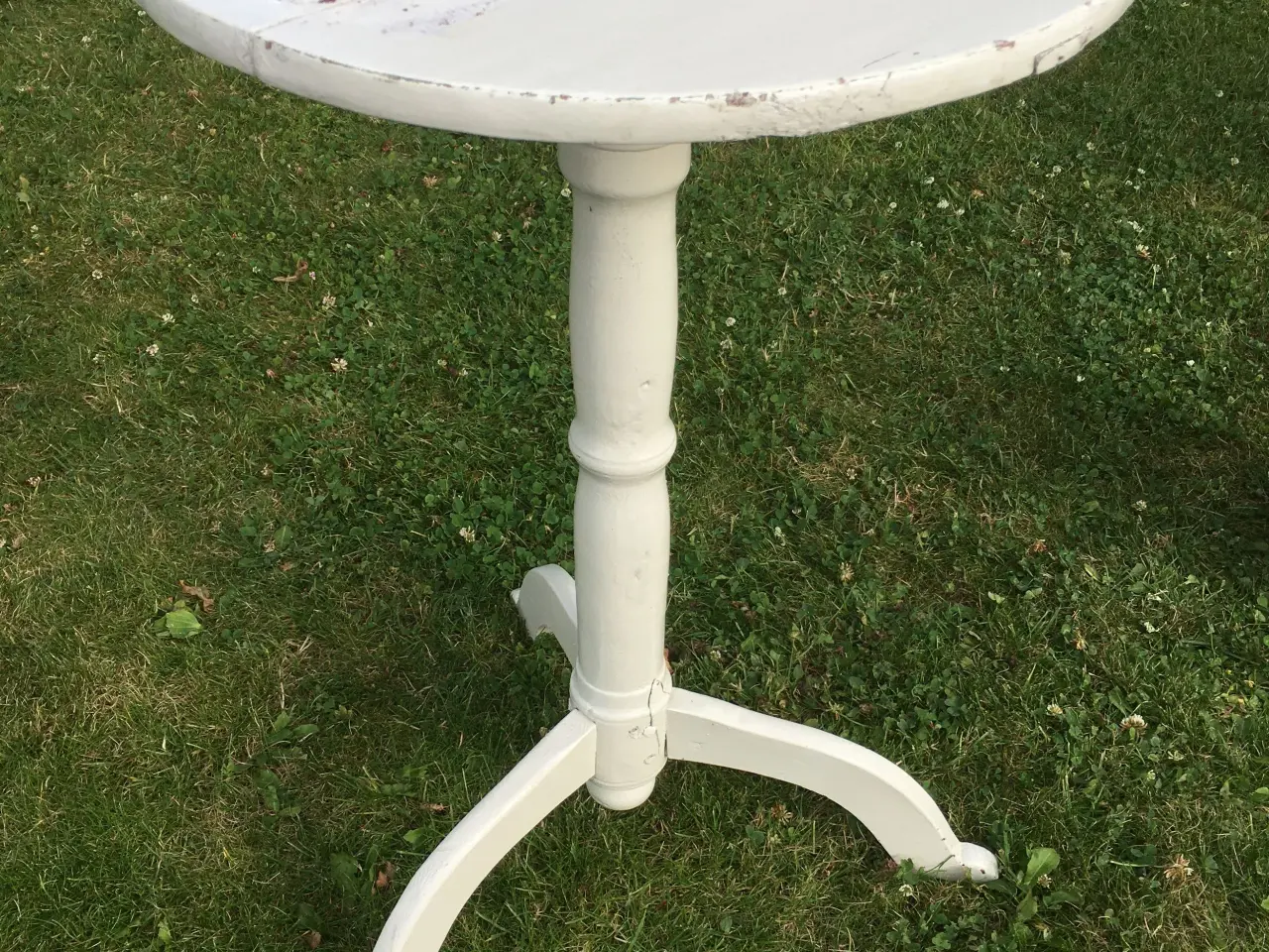 Billede 8 - Vintage rundt bord hvidt træ