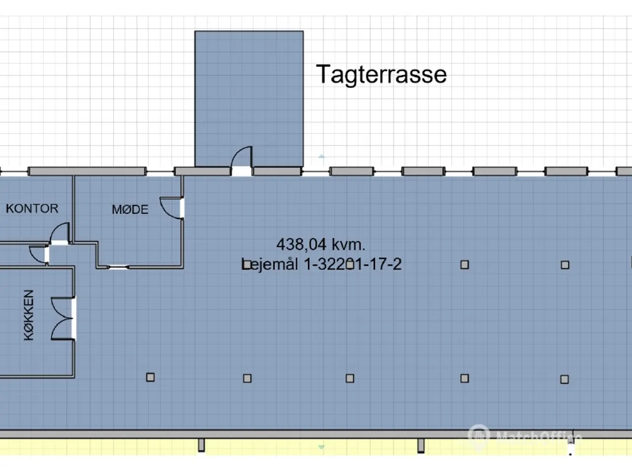 Billede 12 - Kontorlokale med egen tagterrasse