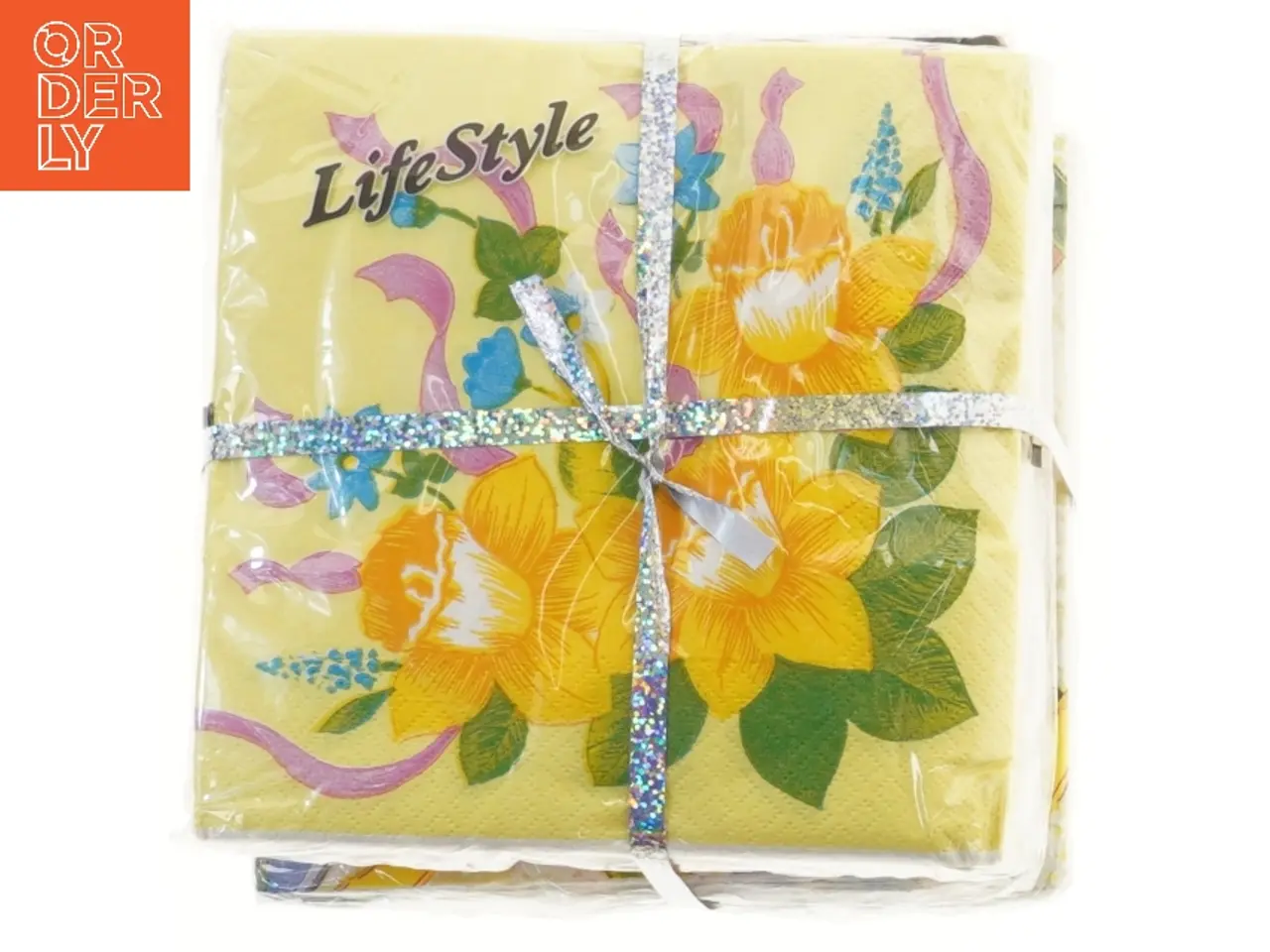 Billede 1 - Servietter med påske blomsterdesign (str. 16x16 cm)