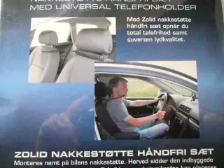 NY NAKKESTØTTE HÅNDFRI SÆT - Perfekt Gave !