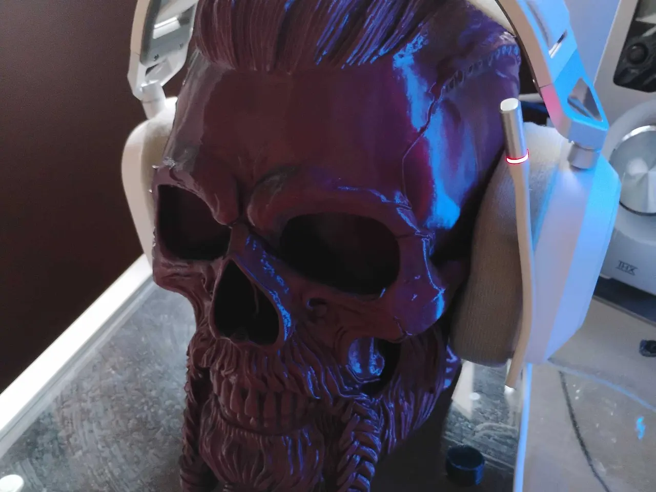 Billede 2 - headset holder Viking skull