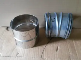 4stk Samler 15g. 4stk Rustfri mellemstykke ø100mm