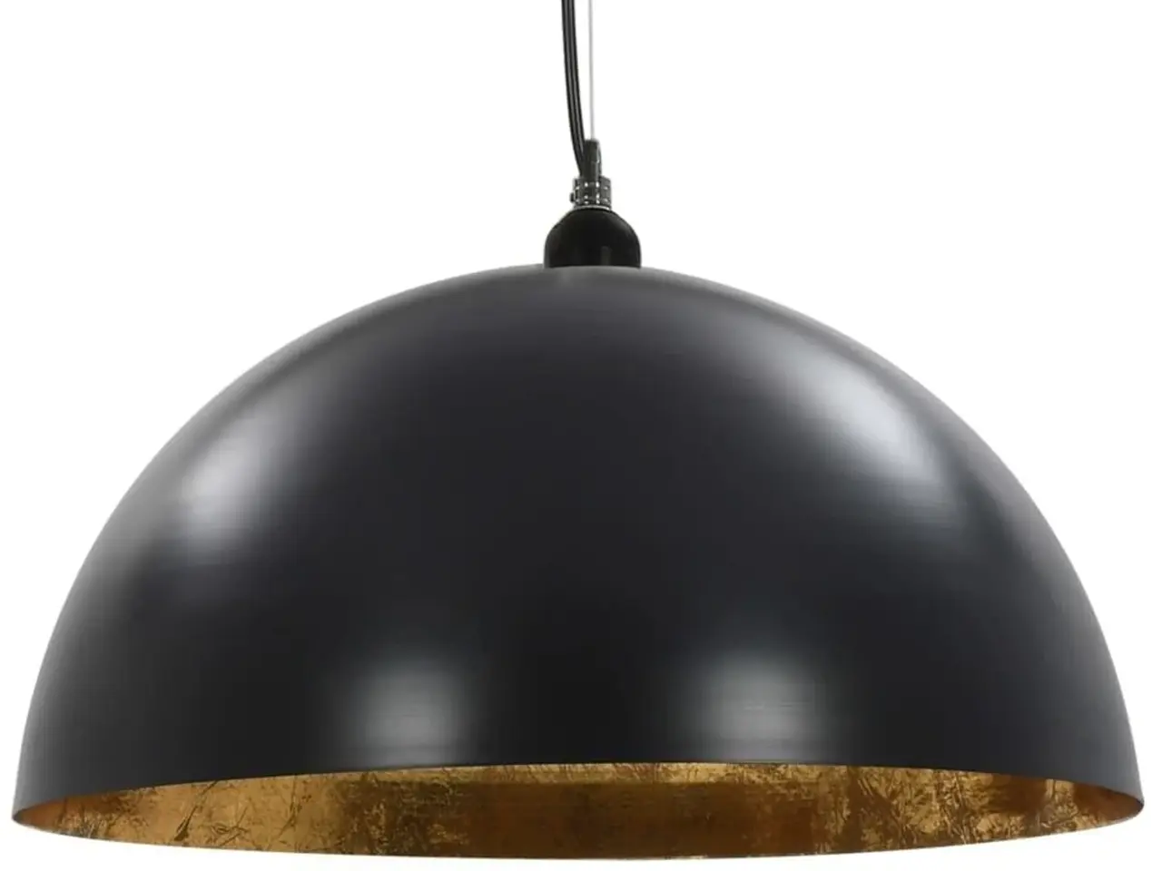 Billede 5 - Loftslamper, 2 stk. halvkugle 50 cm, E27 - sort/guld