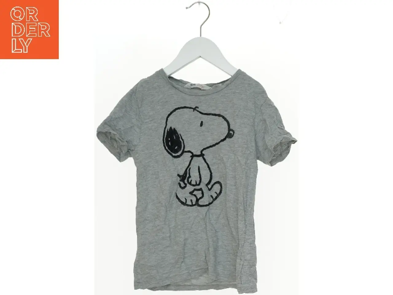 Billede 1 - Kortærmet T-shirt med Snoopy motiv fra H&M (str. 128)