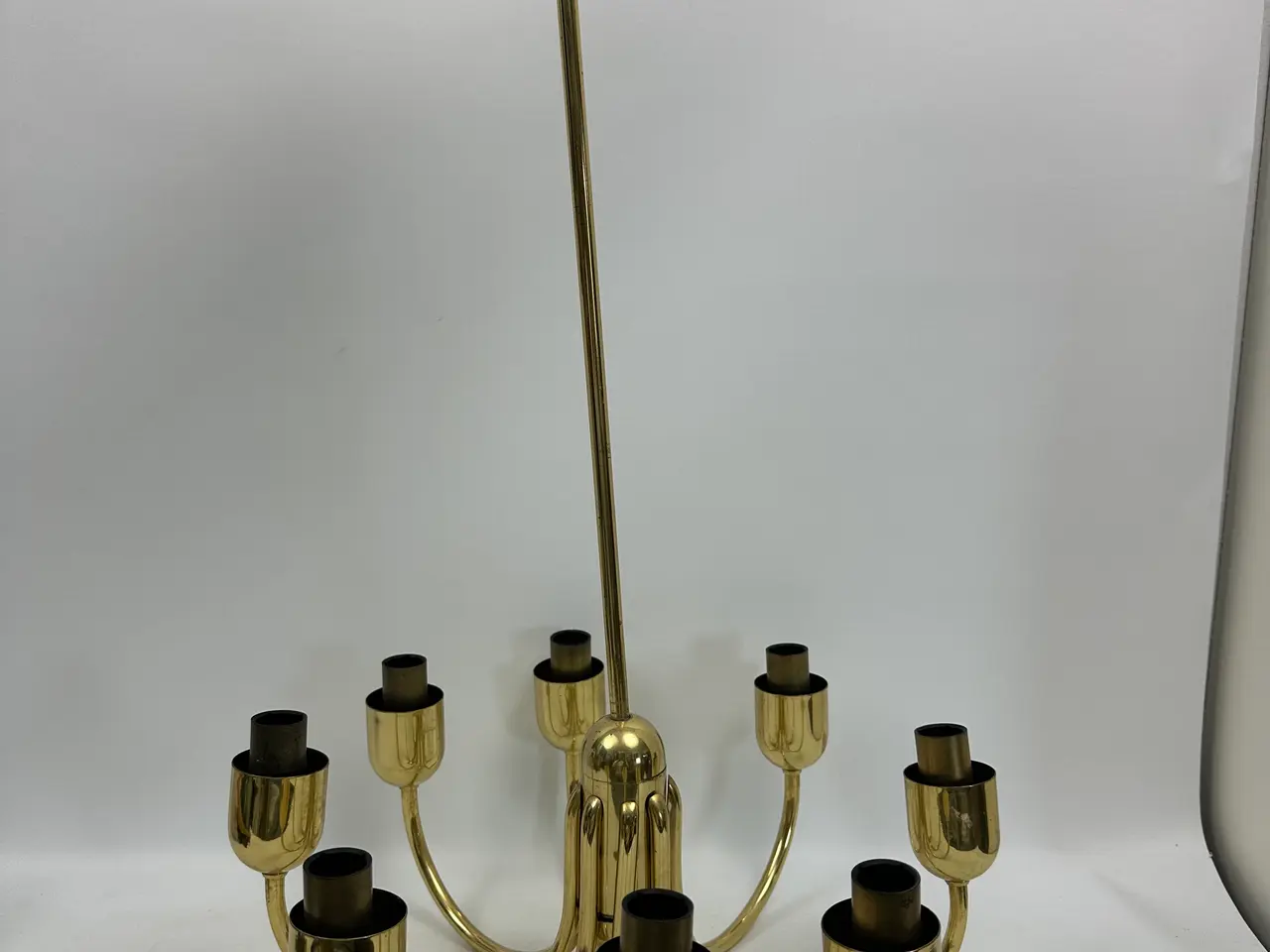 Billede 1 - Loftslampe / Lysekrone i messing (Kaiser Leuchten)