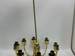 Loftslampe / Lysekrone i messing (Kaiser Leuchten)