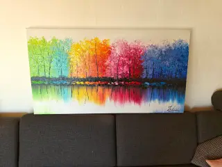 Maleri "Colorful Trees"