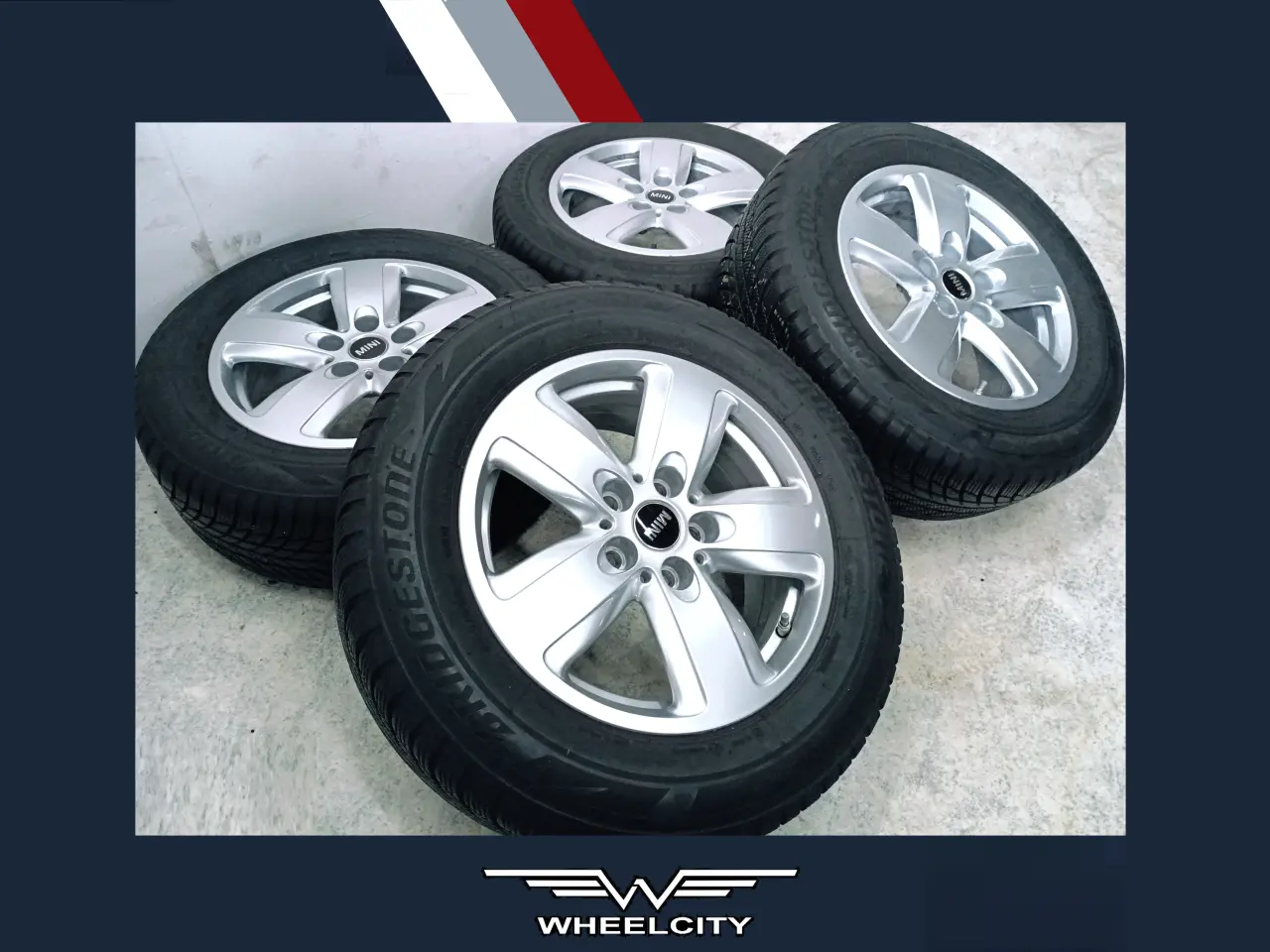 Billede 1 - 5x112 16" ET41 nav 66,6ø MINI vintersæt inkl. TPMS