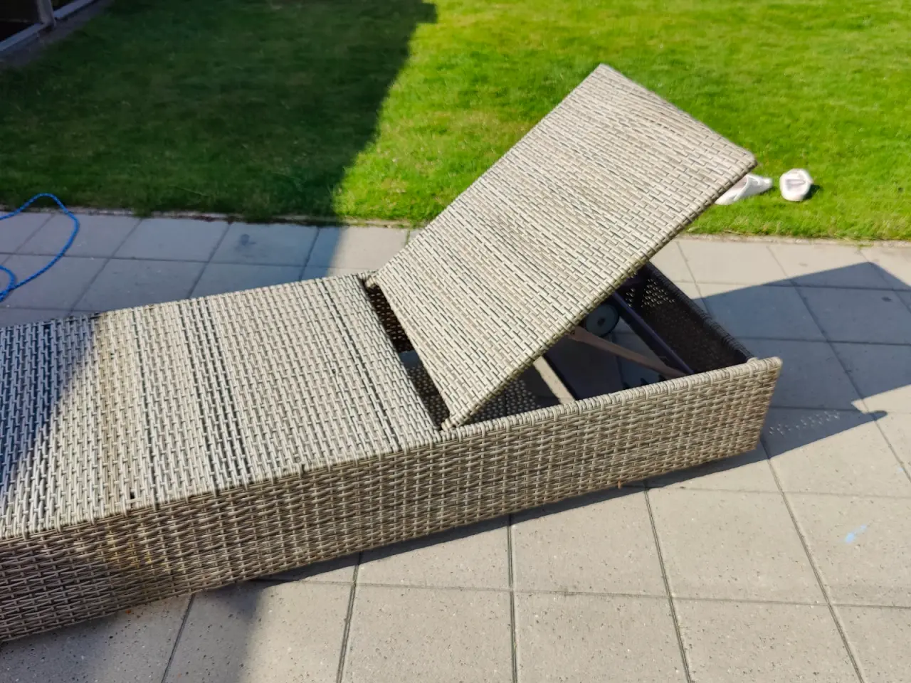 Billede 3 - Solseng i polyrattan m. hynde