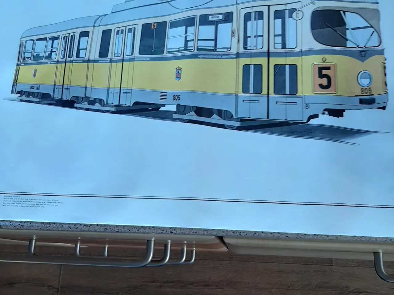 Billede 2 - Plakat af Husum tog 