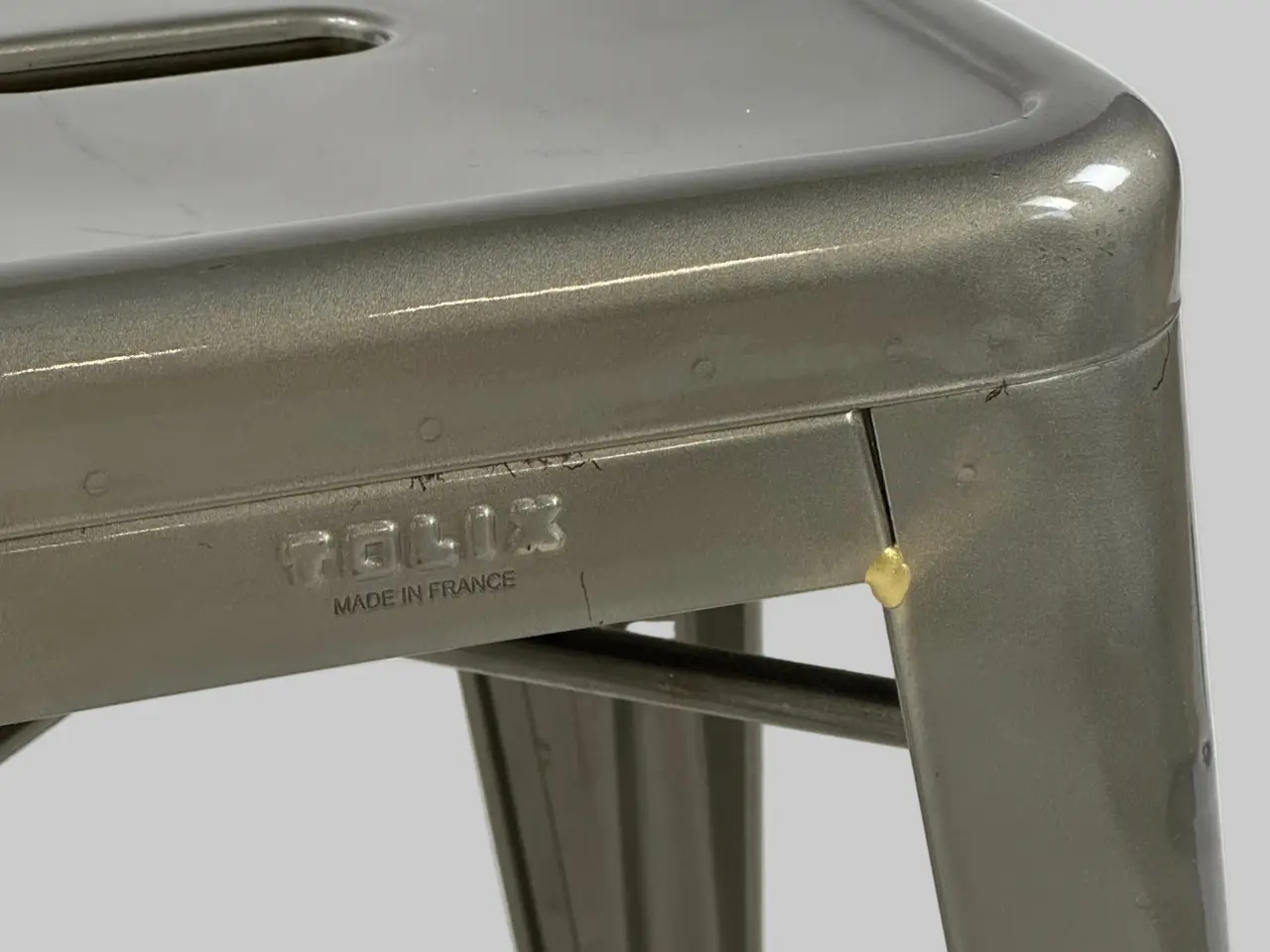 Billede 5 - Tolix H50 Skammel – Grå SH 50 cm