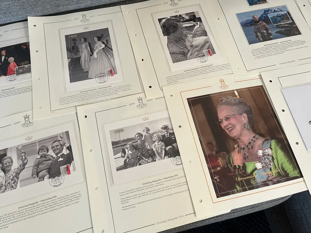 Billede 1 - Maximumkort Dronning Margrethe 70 år, 22 kort