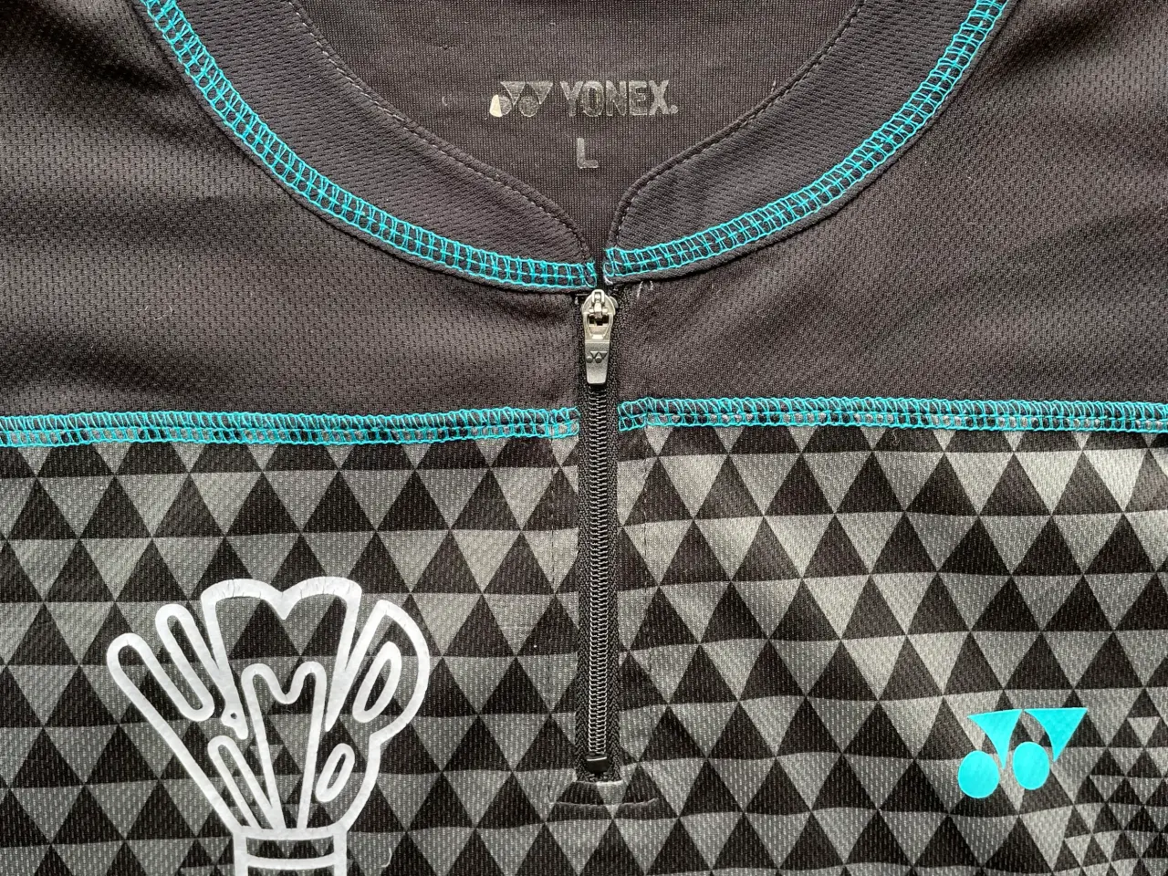 Billede 2 - Yonex t-shirt sort/grå