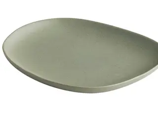 144 stk. Edera flad tallerken uden fane, grøn, 22 x 18 cm