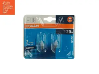 Halogen pære (2 stk) fra Osram (str. 20W)