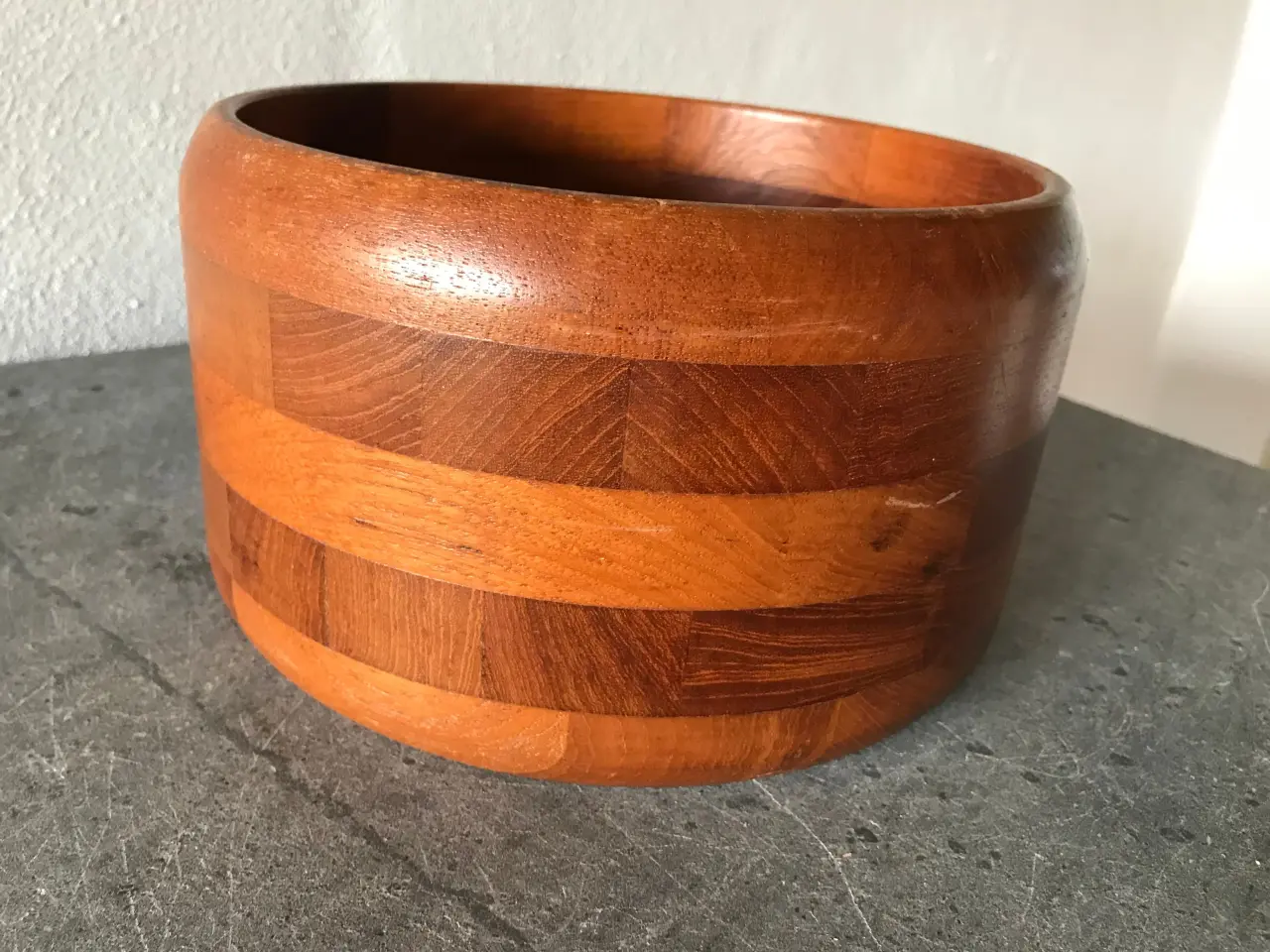 Billede 2 - Stor retro teak skål