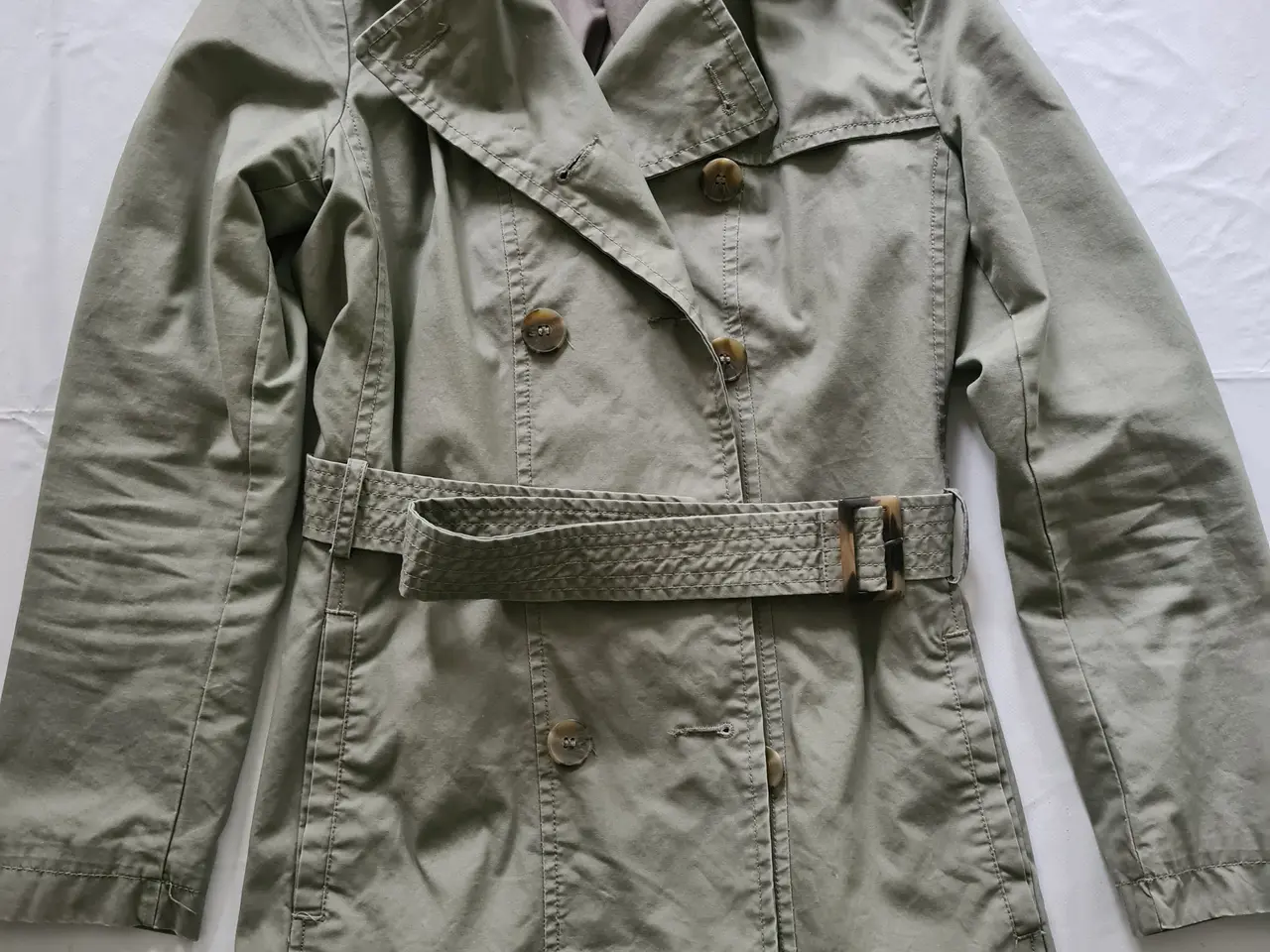 Billede 1 - Klassisk kort trenchcoat fra Benetton