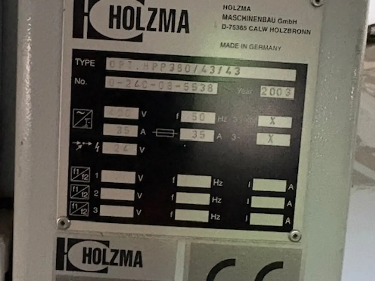 Billede 4 - HOLZMA OPTIMAT HPP380 Vandret pladesav