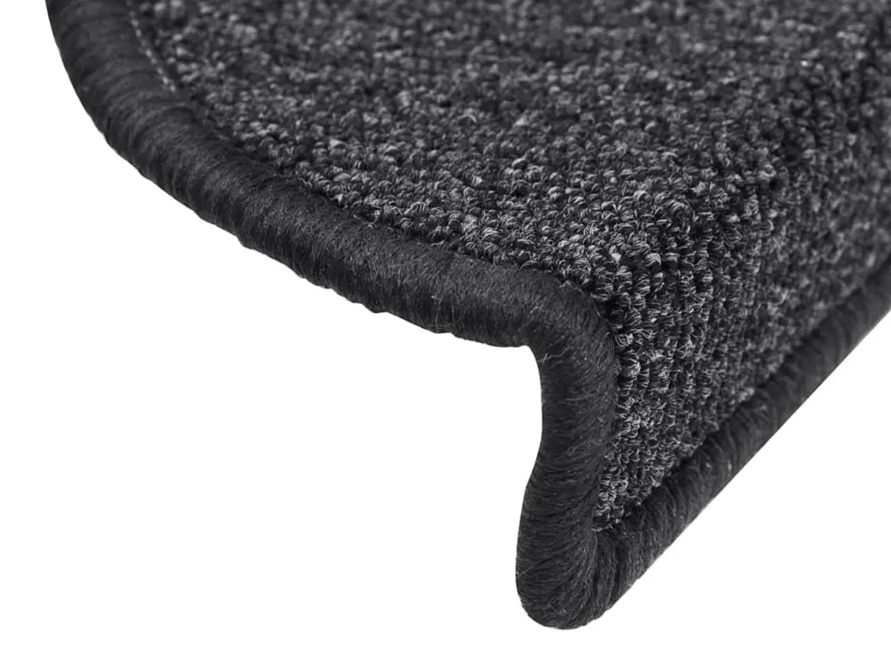 Billede 6 - Trappemåtter 15 stk. 56x17x3 cm antracit halvrund