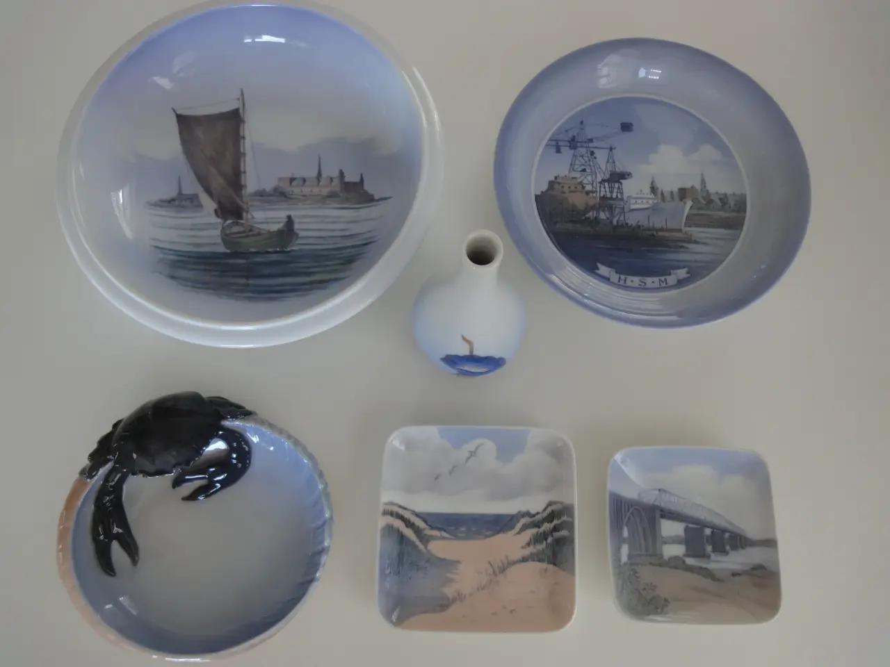 Billede 1 - Diverse fra B/G vase/fade/askebægre