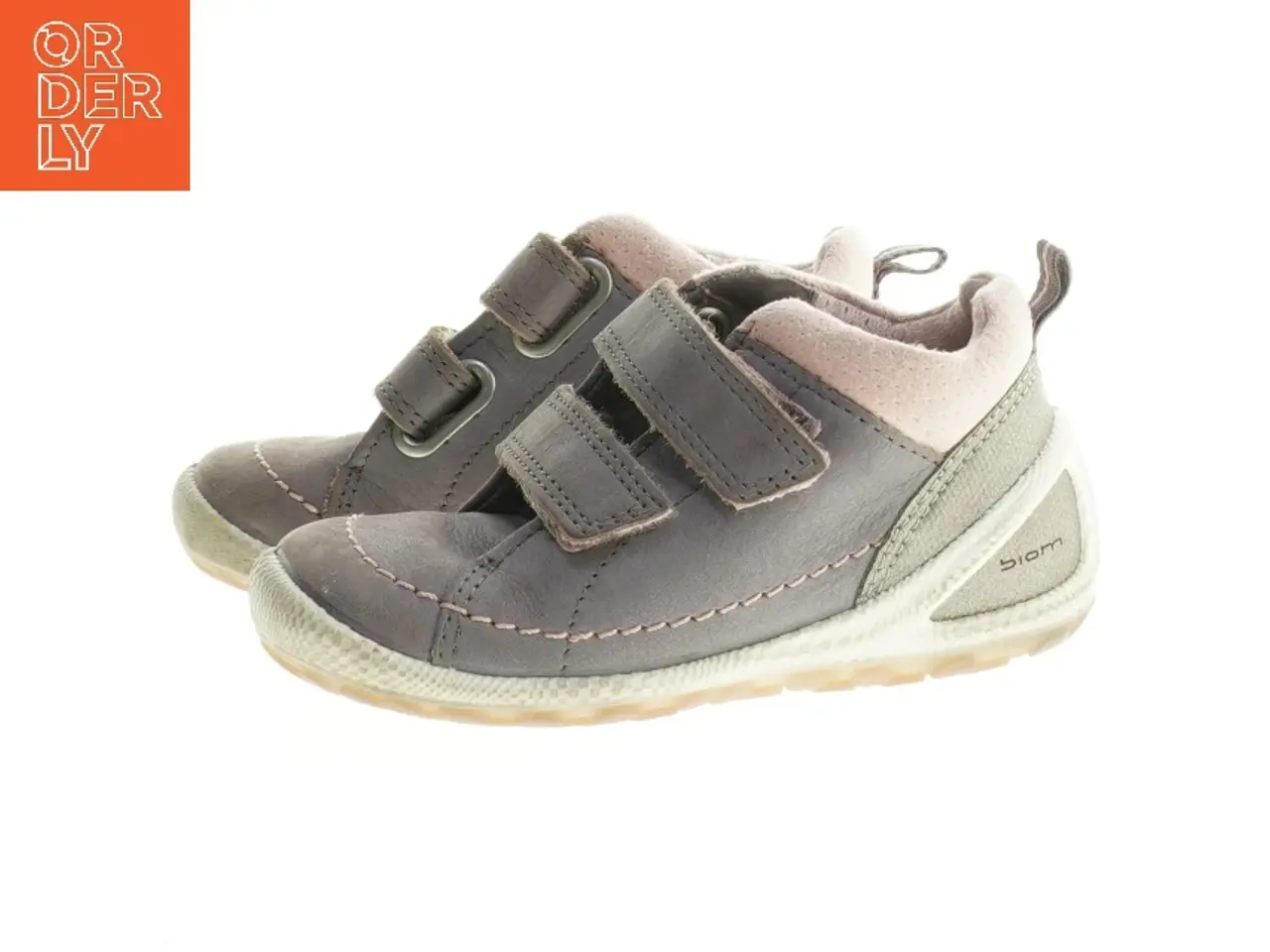 Billede 1 - Grå og pink børnesko med velcro fra Ecco (str. 23)