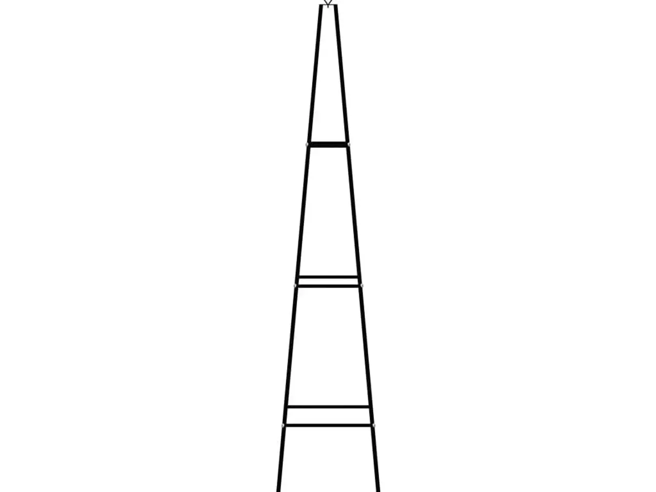 Billede 2 - Plantestativer til klatreplanter 2 stk. 35 x 35 x 195 cm - mørkegrøn