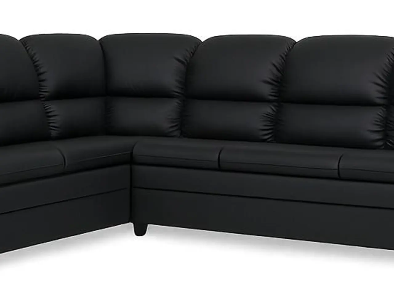 Billede 7 - Tønder vendbar hjørnesofa - høj ryg, sort Soft PU