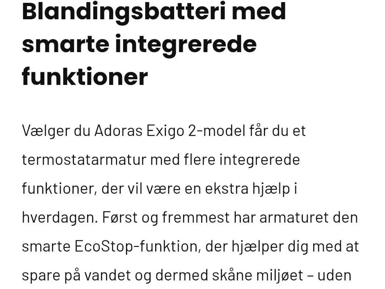 Billede 2 - Blandingsbatteri fra Adora.