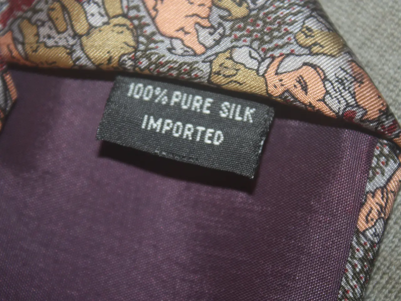 Billede 4 - Vintage silke slips Saddler med hund / hunde