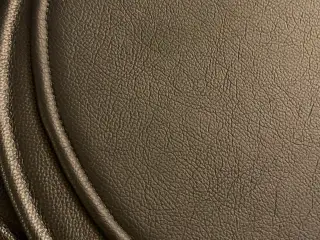 Lædersæde til spisebordstol 4 stk.