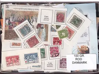 Danmark 100 g. ROD. - Hjemkommet 12 - 3 - 2024