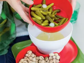 tupperwareallegra skål m/si og snackskål