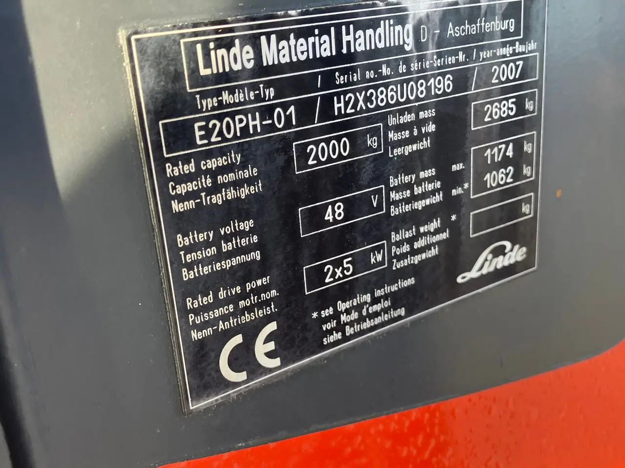 Billede 8 - Linde E20PH-01 Linde E20PH-01 2 tons El